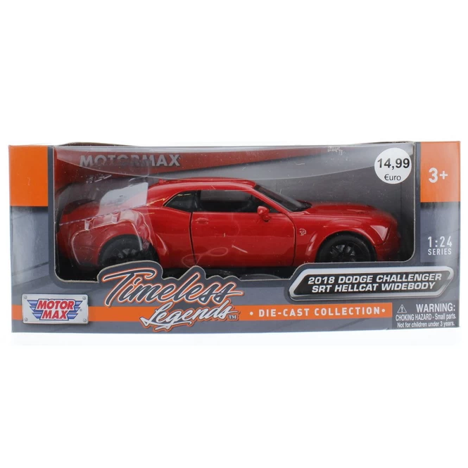 Motormax - 2018 Dodge Challenger SRT Hellcat Widebody - Maßstab 1:24 3 Motormax - 2018 Dodge Challenger SRT Hellcat Widebody - Maßstab 1:24