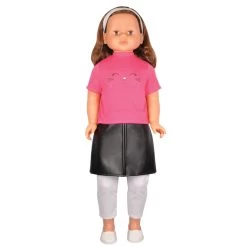 Besttoy - Puppenkleidung Für Josy - Lederrock -Spielzeug Verkauf Laden 223064 4016096396435 besttoy laufpuppe kleidung rock tshirt 01