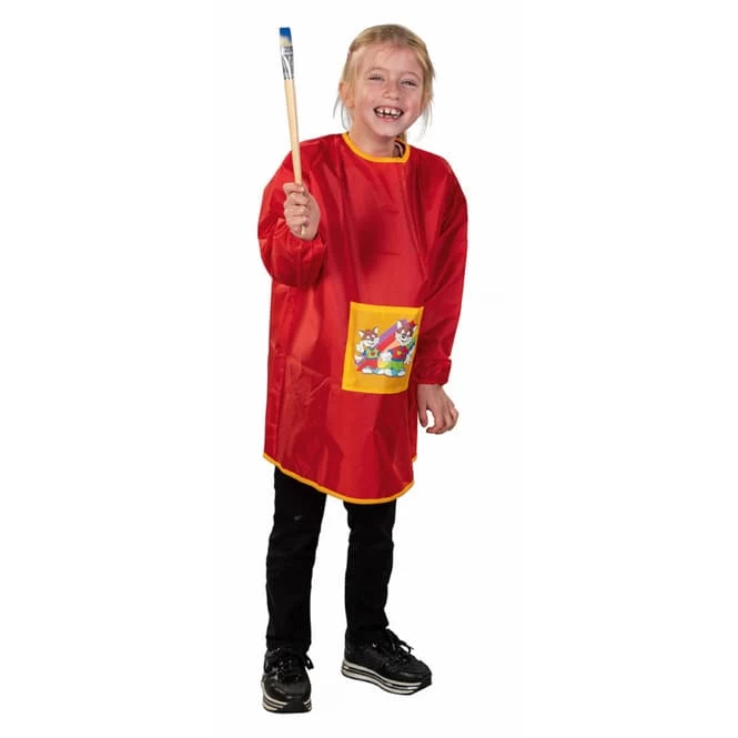Besttoy - Mal- Und Bastelkittel - Für Kinder - Rot - Verschiedene Größen 3 Besttoy - Mal- Und Bastelkittel - Für Kinder - Rot - Verschiedene Größen