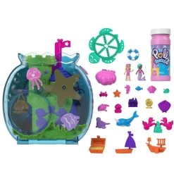 MATTEL Polly Pocket - Seifenblasen Aquarium Mit Unterwasserthema -Spielzeug Verkauf Laden 236676 194735048304 mattel pollypocket 05