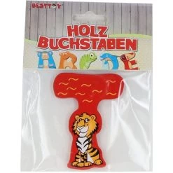 Besttoy - Holzbuchstabe - T - Rot