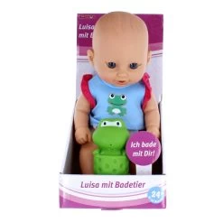 Besttoy - Badepuppe - Luisa Mit Badetier - 1 Stück -Spielzeug Verkauf Laden 237479 4016096431303 Besttoy Luisa mit Badetier 01