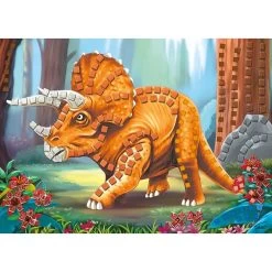 Besttoy - Glitzermosaik Bastelset - Triceratops