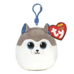 TY Schlüsselanhänger - Squish A Boo - Hund Slush - Ca. 8,5 Cm