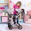 Zwillingspuppenwagen - Grau/pink Melange 2 Zwillingspuppenwagen - Grau/pink Melange -Spielzeug Verkauf Laden 246855 4003336262339 bayer Zwillingspuppenwagen 05