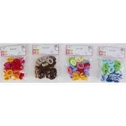 24 Kleine Haargummis, Verschiedene Farbtöne Von Trend Design