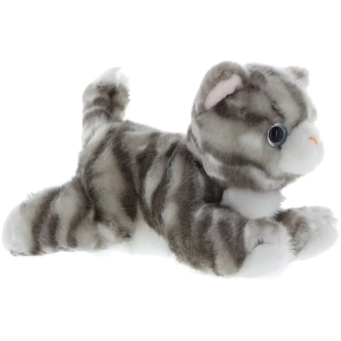 Besttoy - Plüsch-Katze - Grau - Liegend 3 Besttoy - Plüsch-Katze - Grau - Liegend