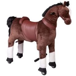 Besttoy - Plüschpferd Zum Reiten Mit Rollen - Ca. 95 Cm -Spielzeug Verkauf Laden 4016096318581 203242