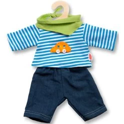 Puppenkleidung - Jeans Und Ringelshirt Größe 28-35cm